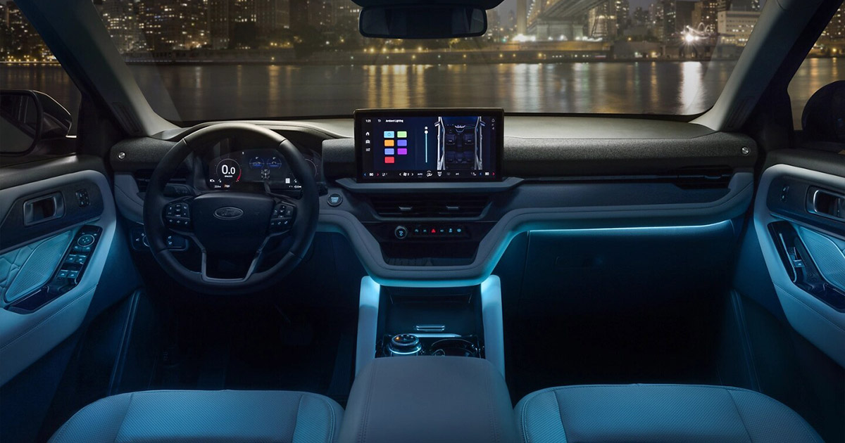 2025 Ford Escape interior with touch screen.