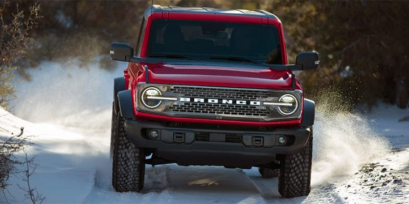 2025 ford bronco on ice road