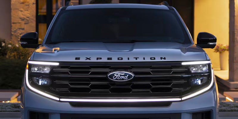New Ford expedition driving on road