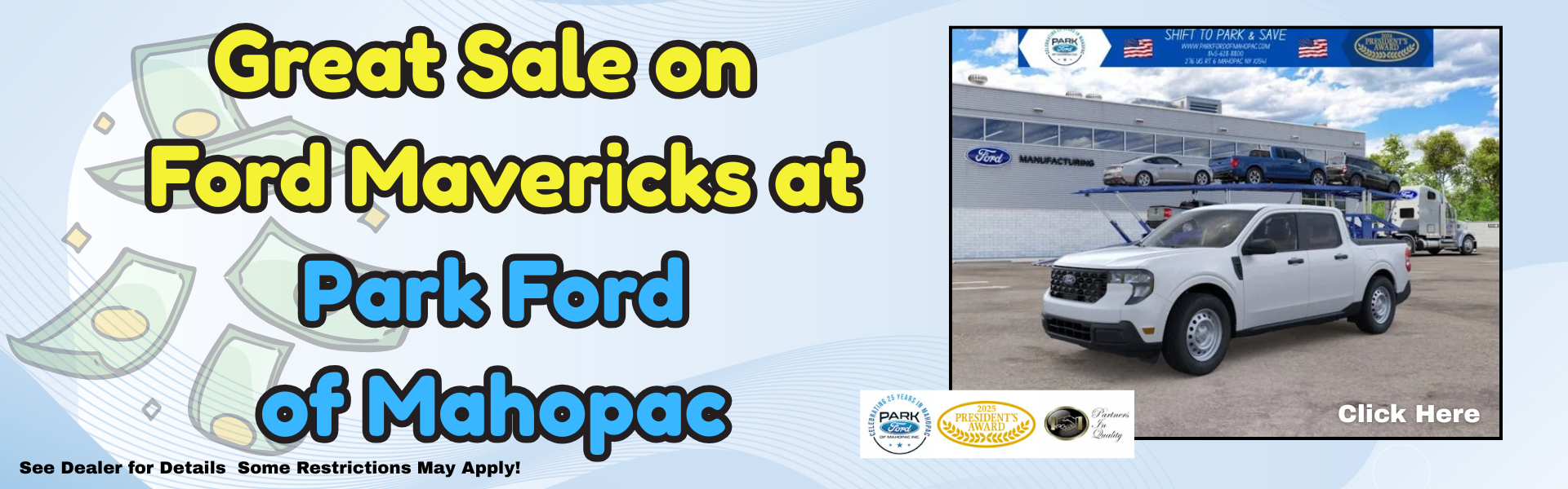 Ford Mavericks banner Oct. 2026