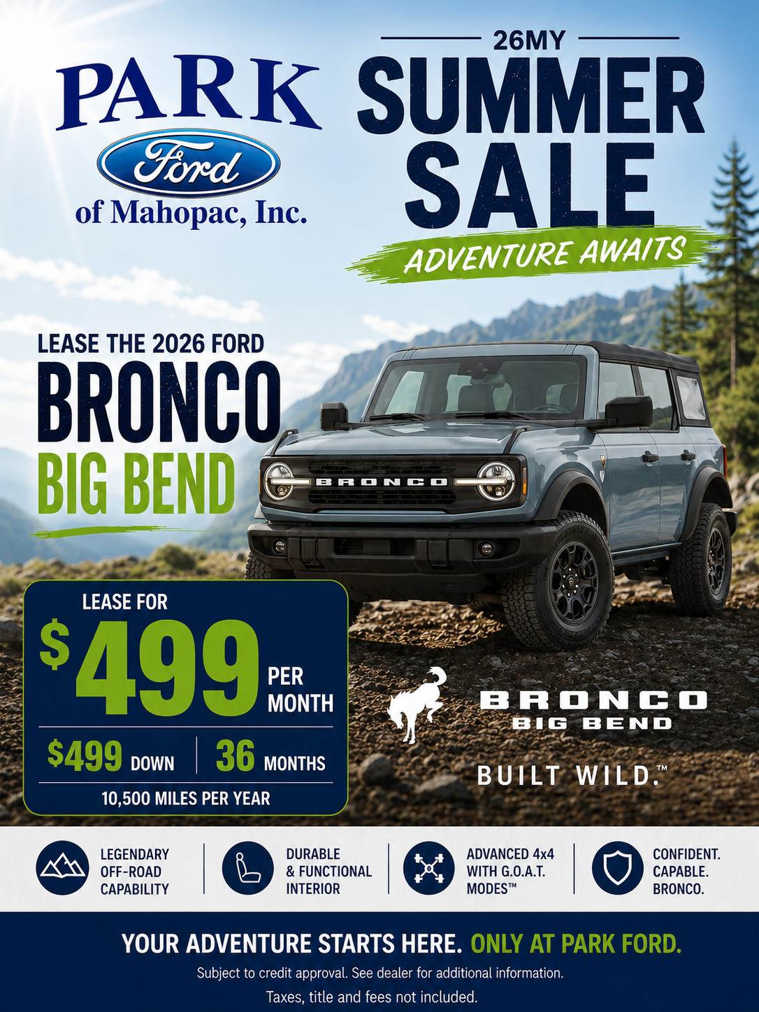 2026 Ford Bronco
Big Bend