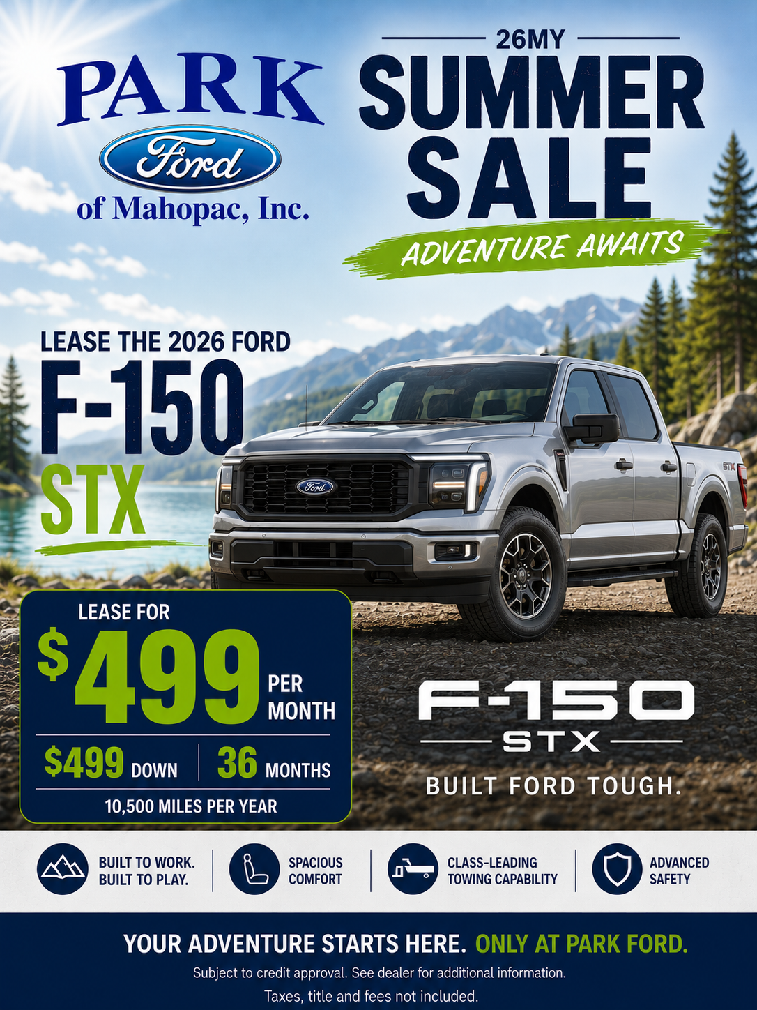 2026 Ford F-150
STX 2.7L 4x4 Crew Cab