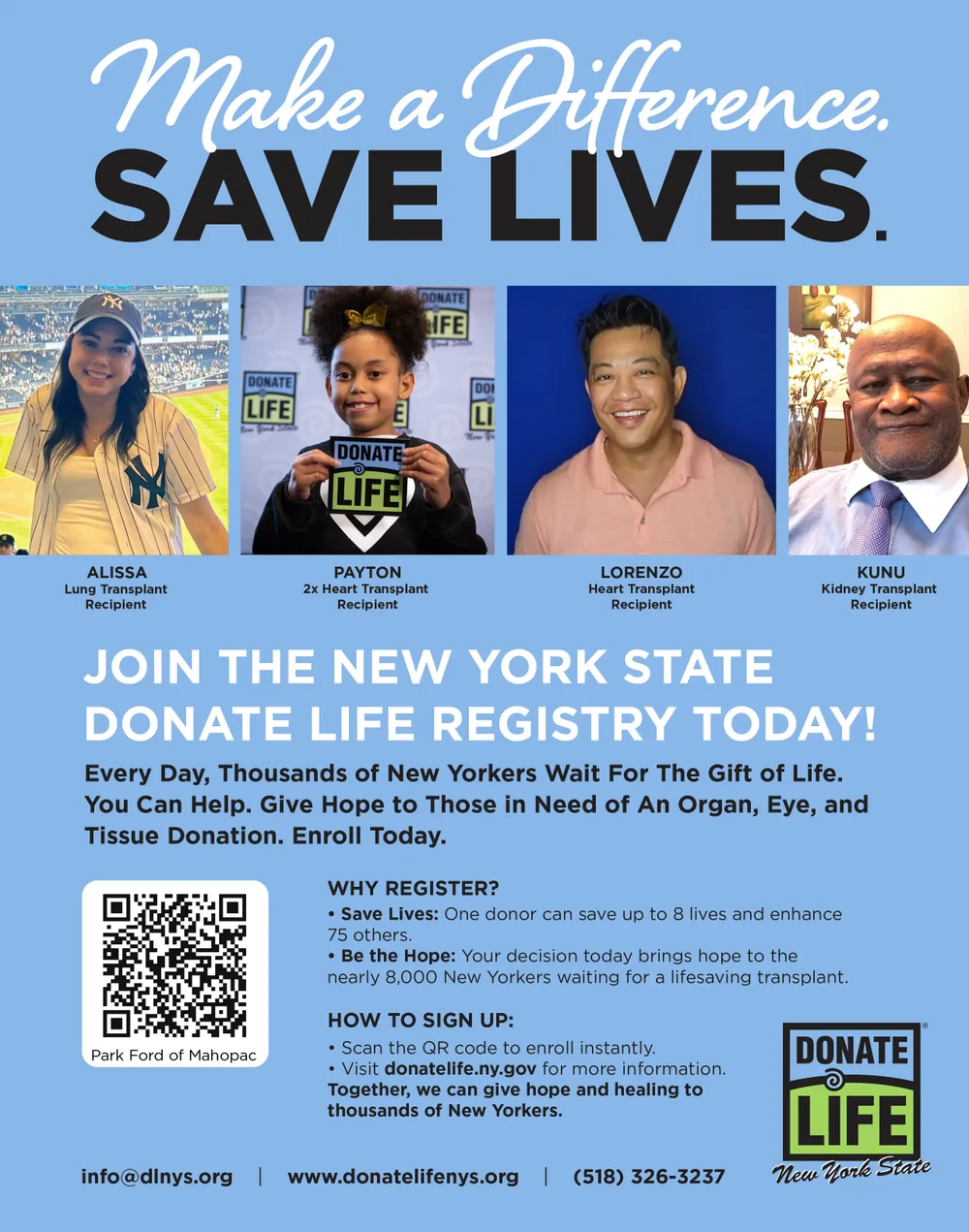 Make a Difference - Save Lives | Park Ford Of Mahopac in Mahopac NY